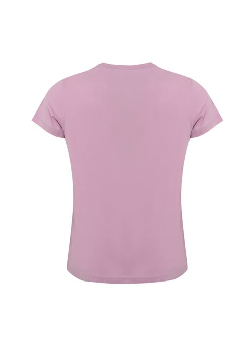 T-shirt in cotone con logo Pink K-WAY | K 007JE0V18